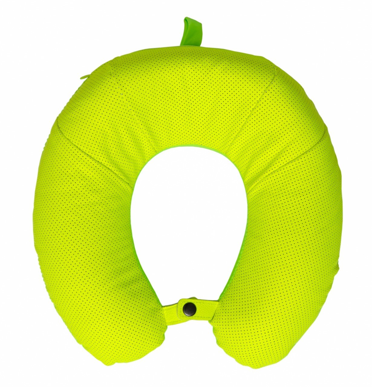 

Дорожная подушка-подголовник под шею для путешествий KERDIS Memory Foam 27х8см с перфорацией салатовая