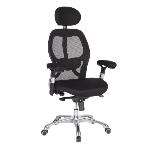 

Кресло офисное Home4You GAIOLA black chrome