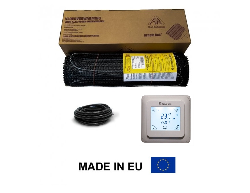 

Arnold Rak двухжильный нагревательный мат FH-EC 180 вт 1,5м2 + программируемый терморегулятор Castle V 8.716