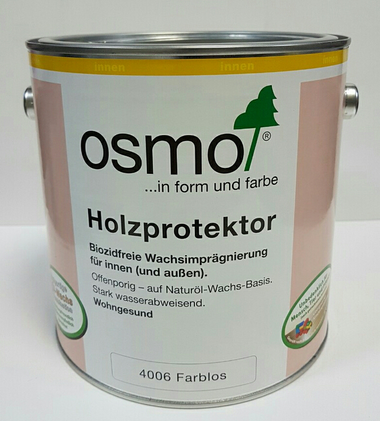 

Пропитка для древесины с водоотталкивающим эффектом OSMO HOLZPROTEKTOR – 4006 бесцветная 0.75 л.