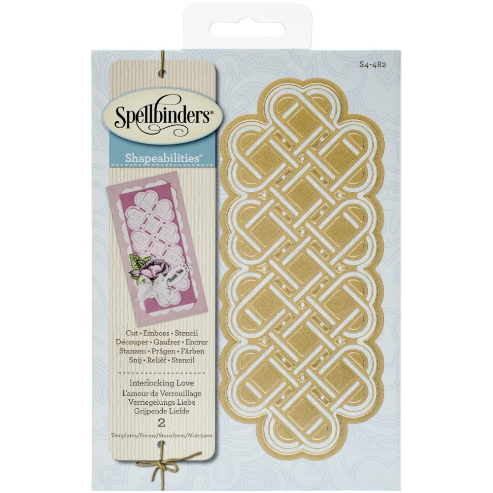 

Ножи для вырубки Spellbinders Interlocking Love (879216025707)