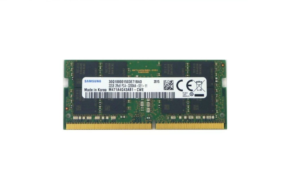 

Оперативная память Samsung SO-DIMM DDR4 3200MHz 32GB (M471A4G43AB1-CWE)