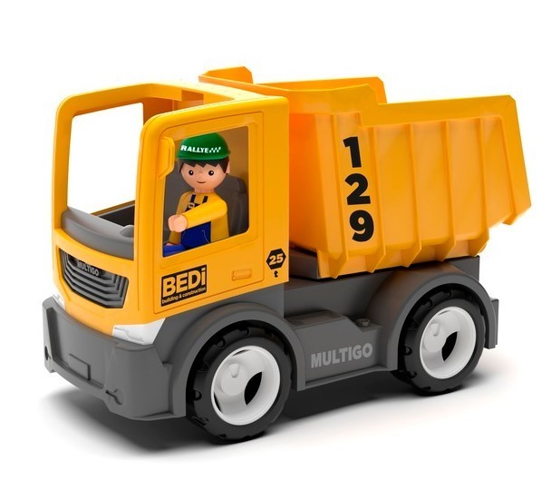 

Машинка Самосвал Строителей с водителем EFKO MultiGO Build Dumper Yellow