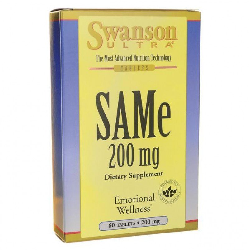 

Ultra SAM-e Swanson 60 Tablets (SWA-02217) 200 мг