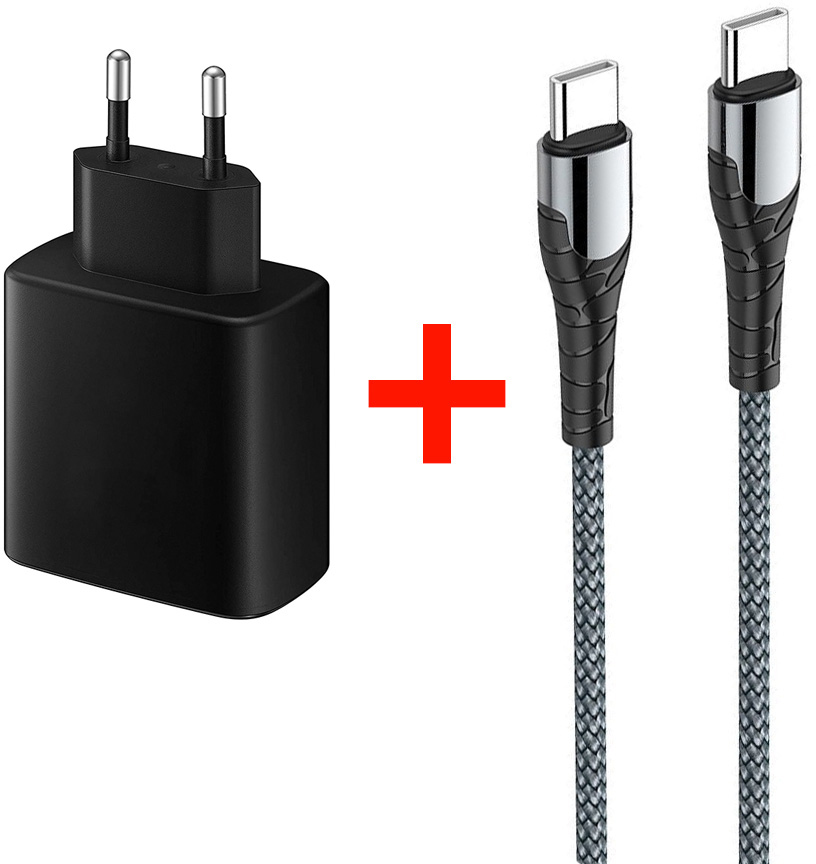 

Сетевое зарядное устройство СolorWay Power Delivery Port PPS USB Type-C (45W) + Кабель Type-C-Type-C (PD 65W) 3.0А 1 м (CW-CHS034PD-BK/CBPDCC040-GR)