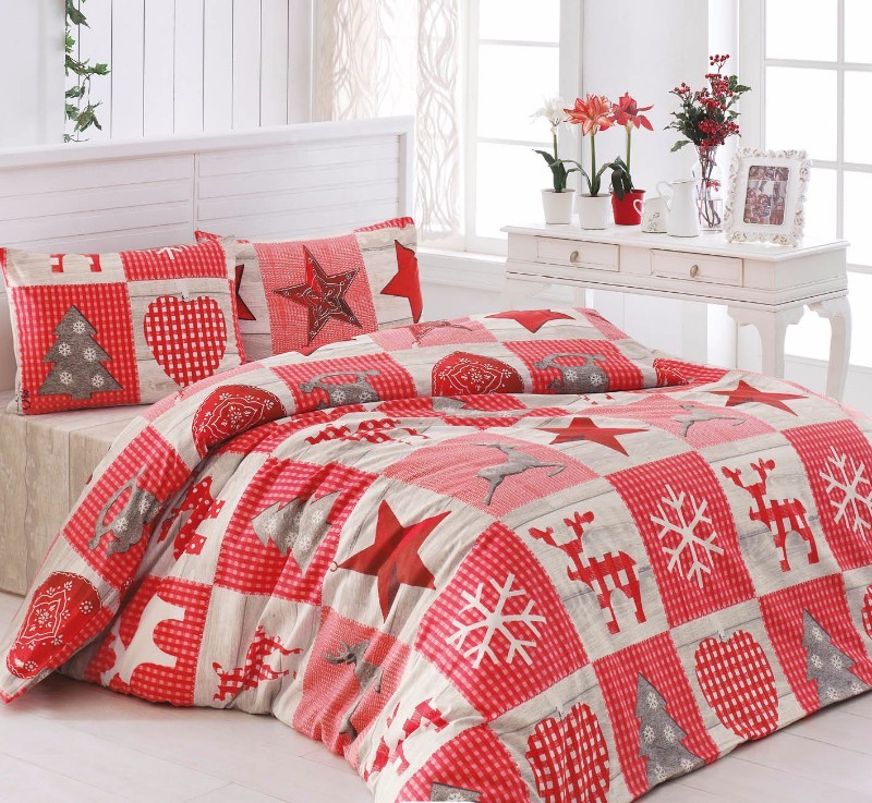

Комплект постельного белья LIGHTHOUSE бязь голд STARS червоний 160*220/1*50*70