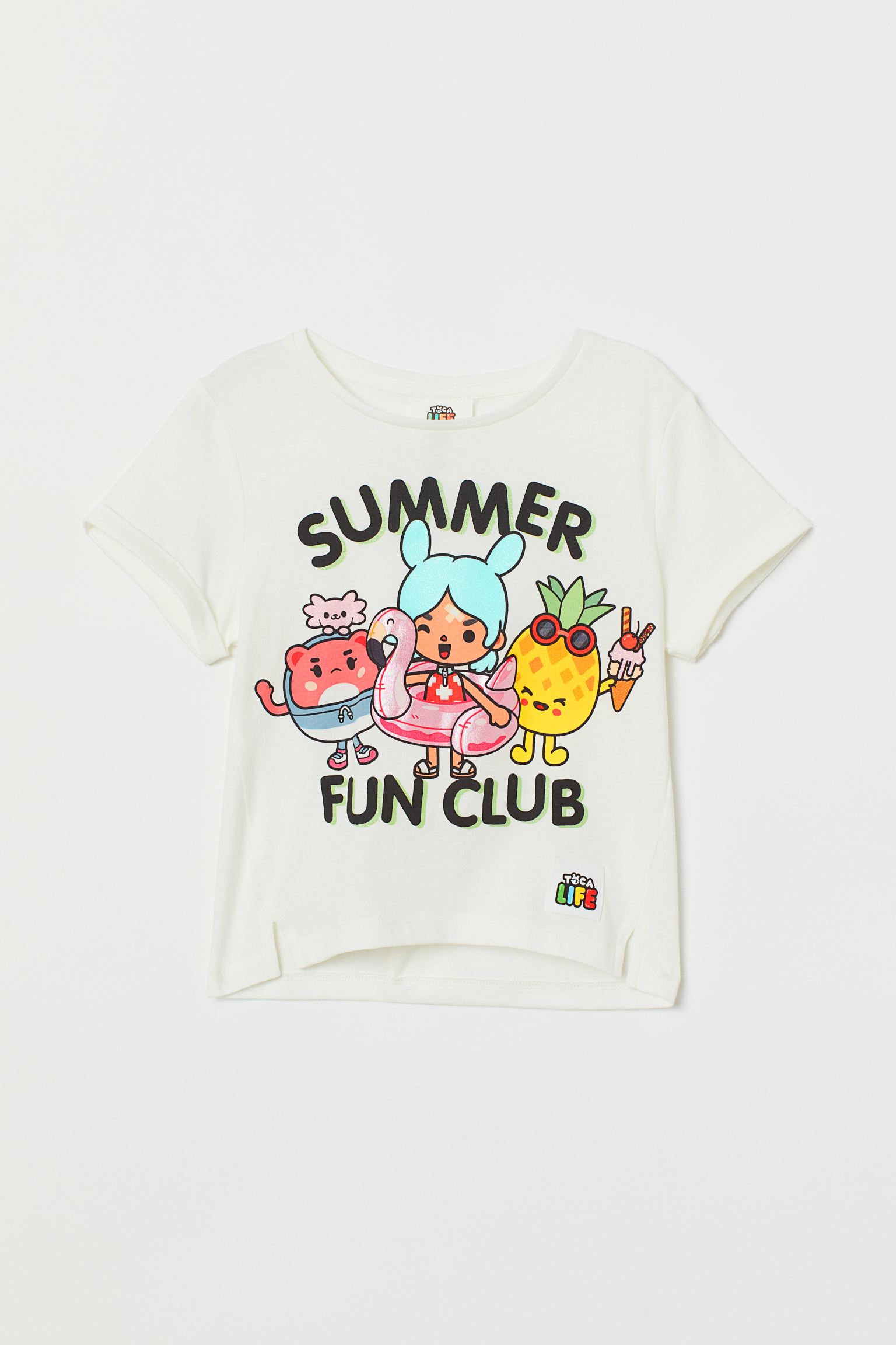 

Футболка H&M 98 104см белый принт 9058861311