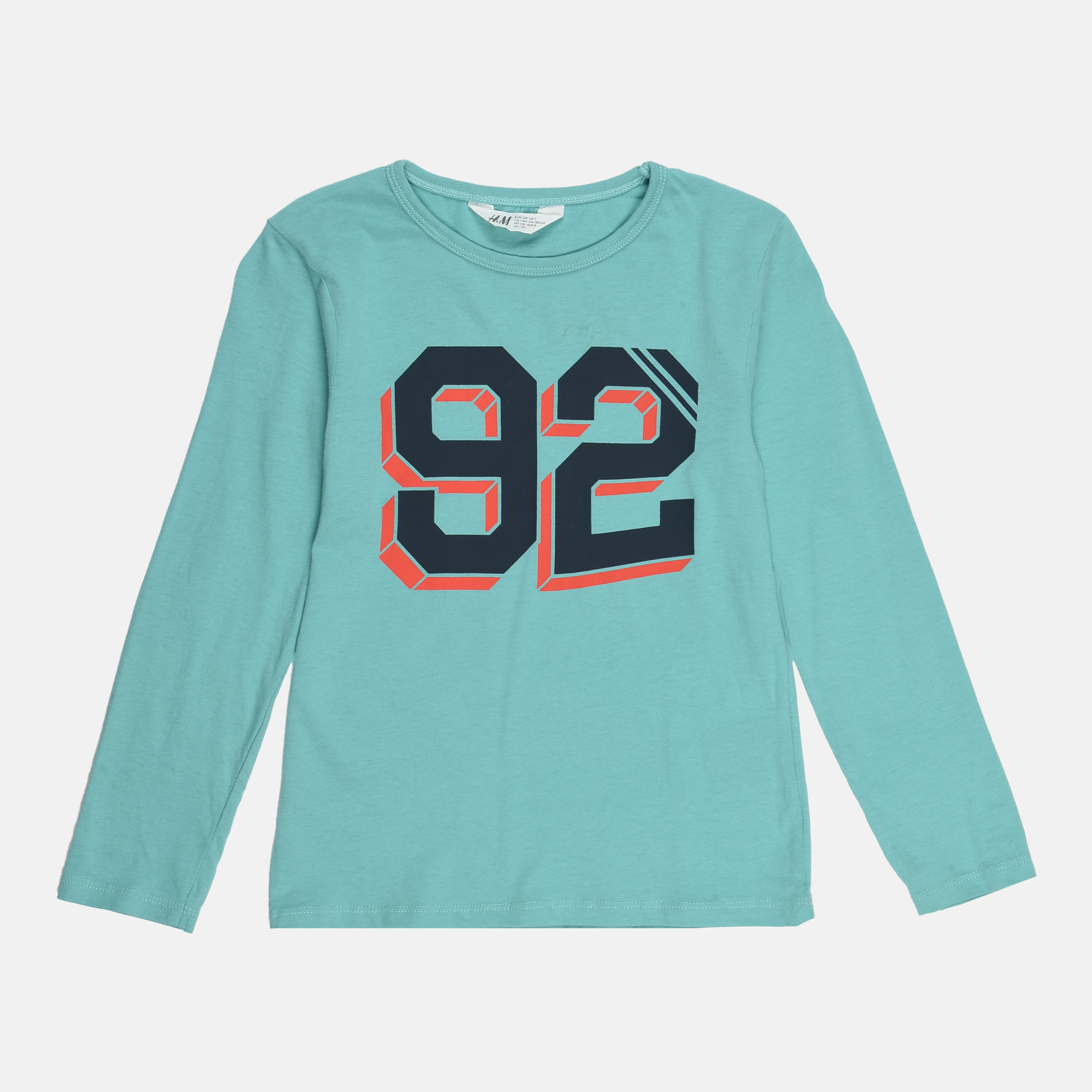 

Лонгслив H&M 128см бирюзовый 26039252502