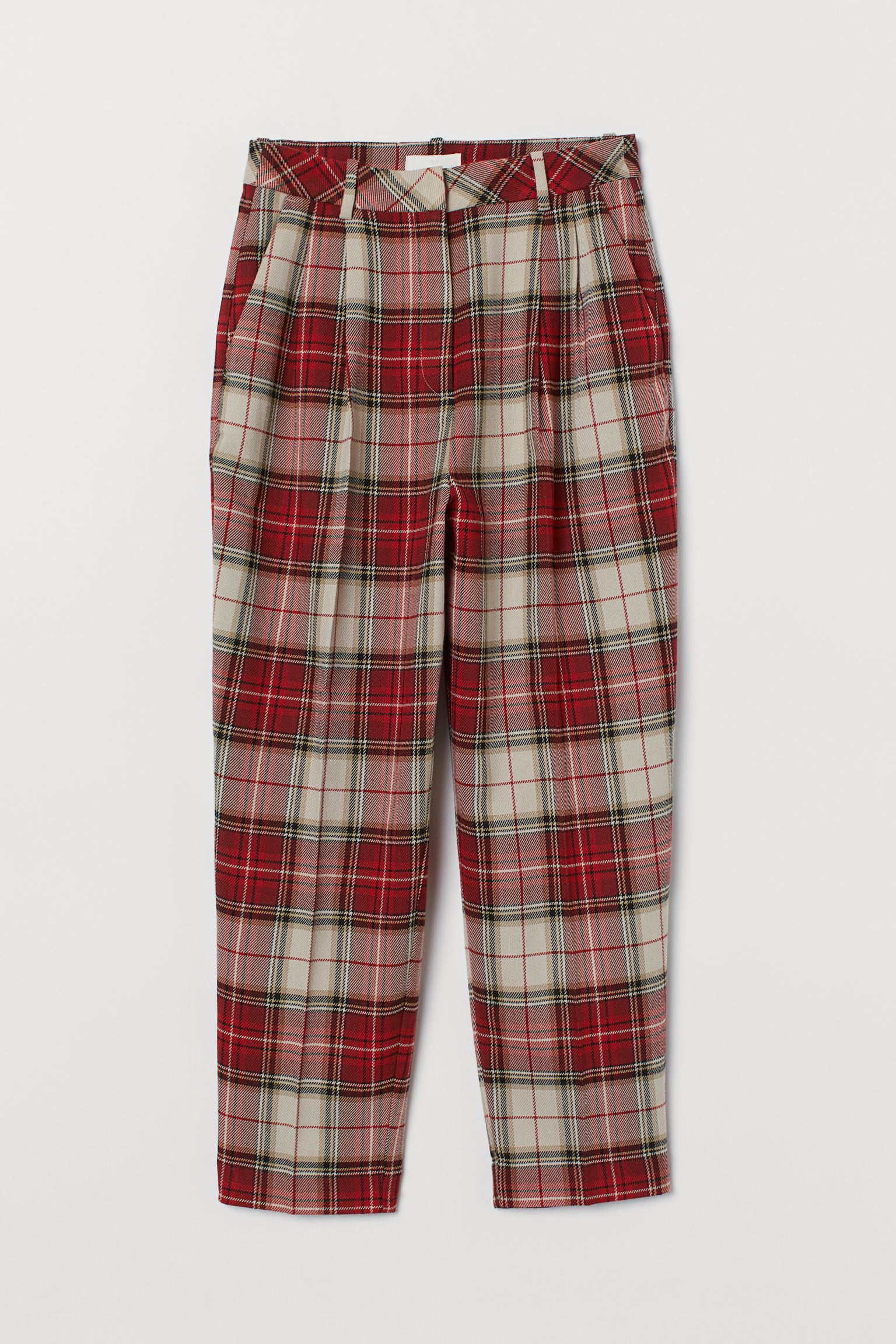 

Брюки H&M 34 бело красный клетка 21057805100