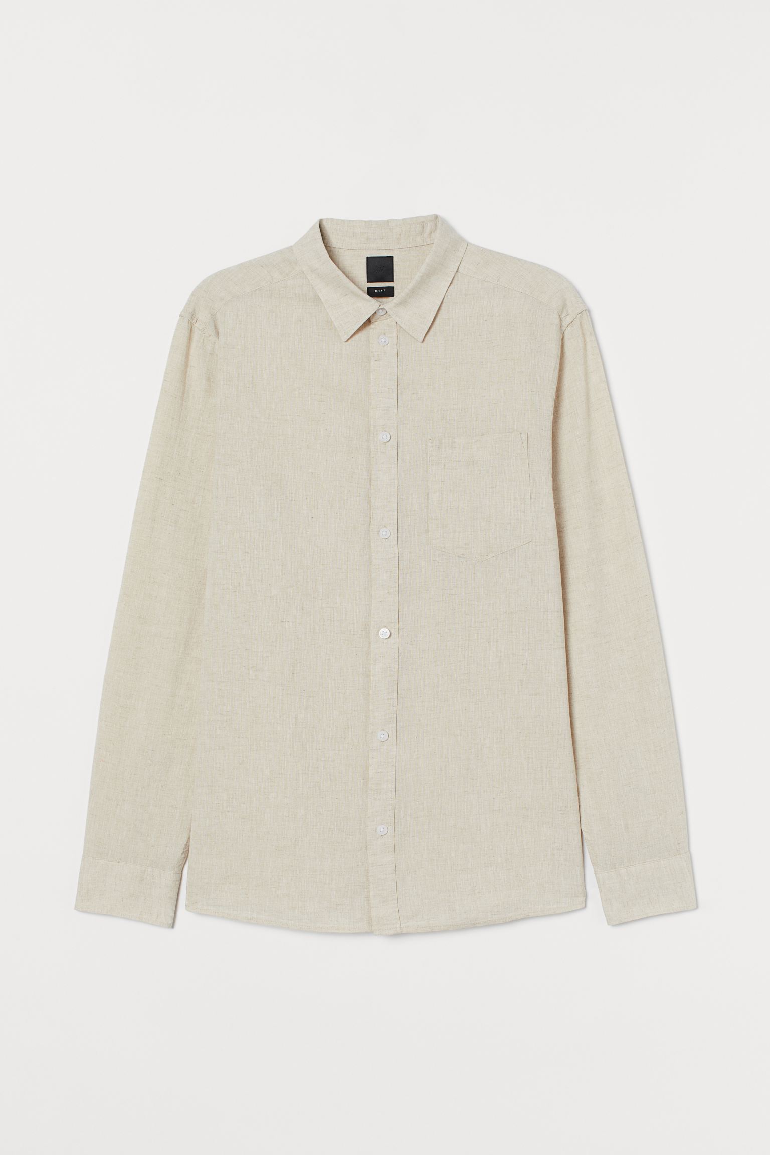 

Рубашка H&M L бежевый 20056663921