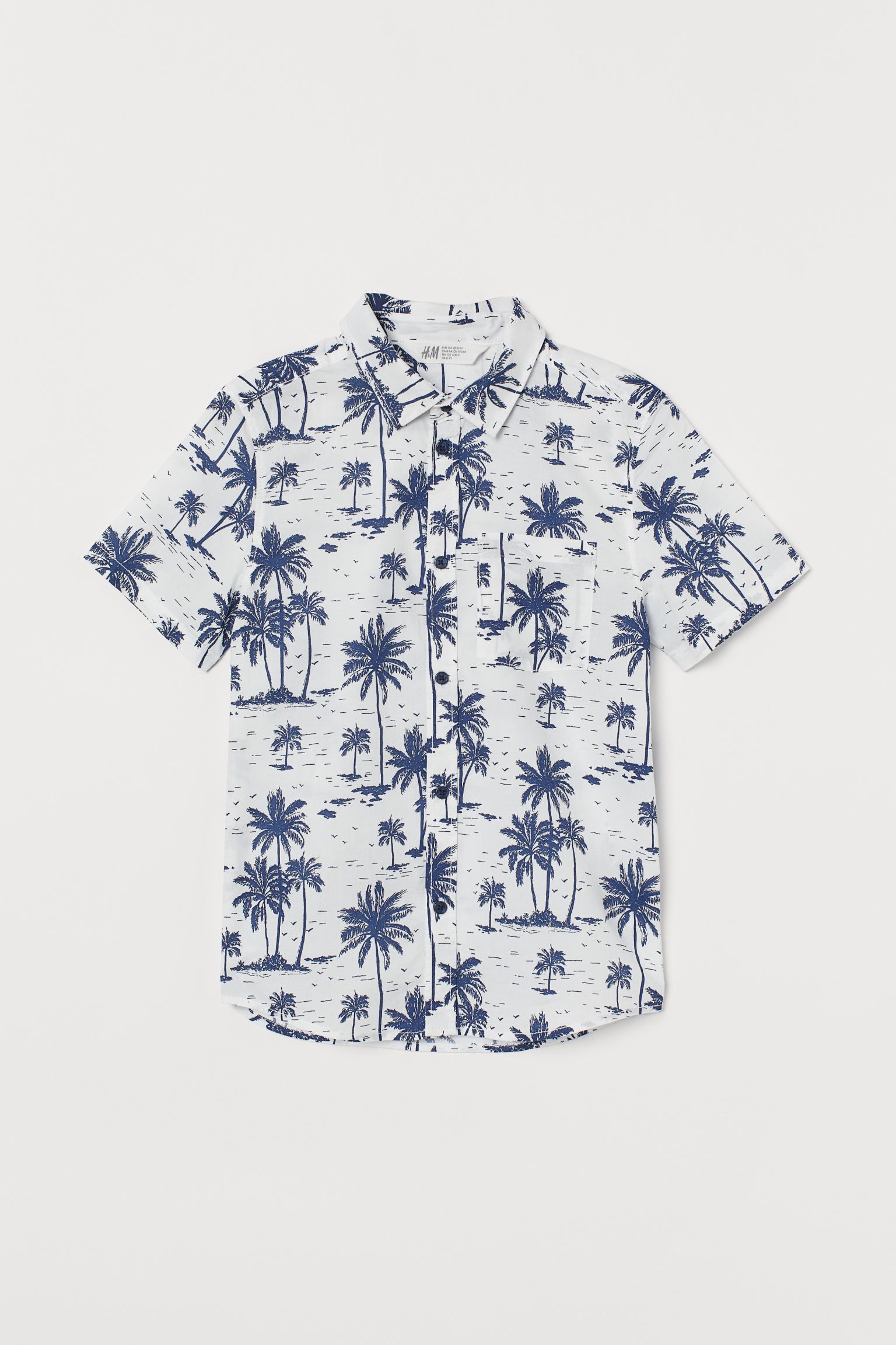 

Рубашка H&M 152см белый пальмы 24048455481