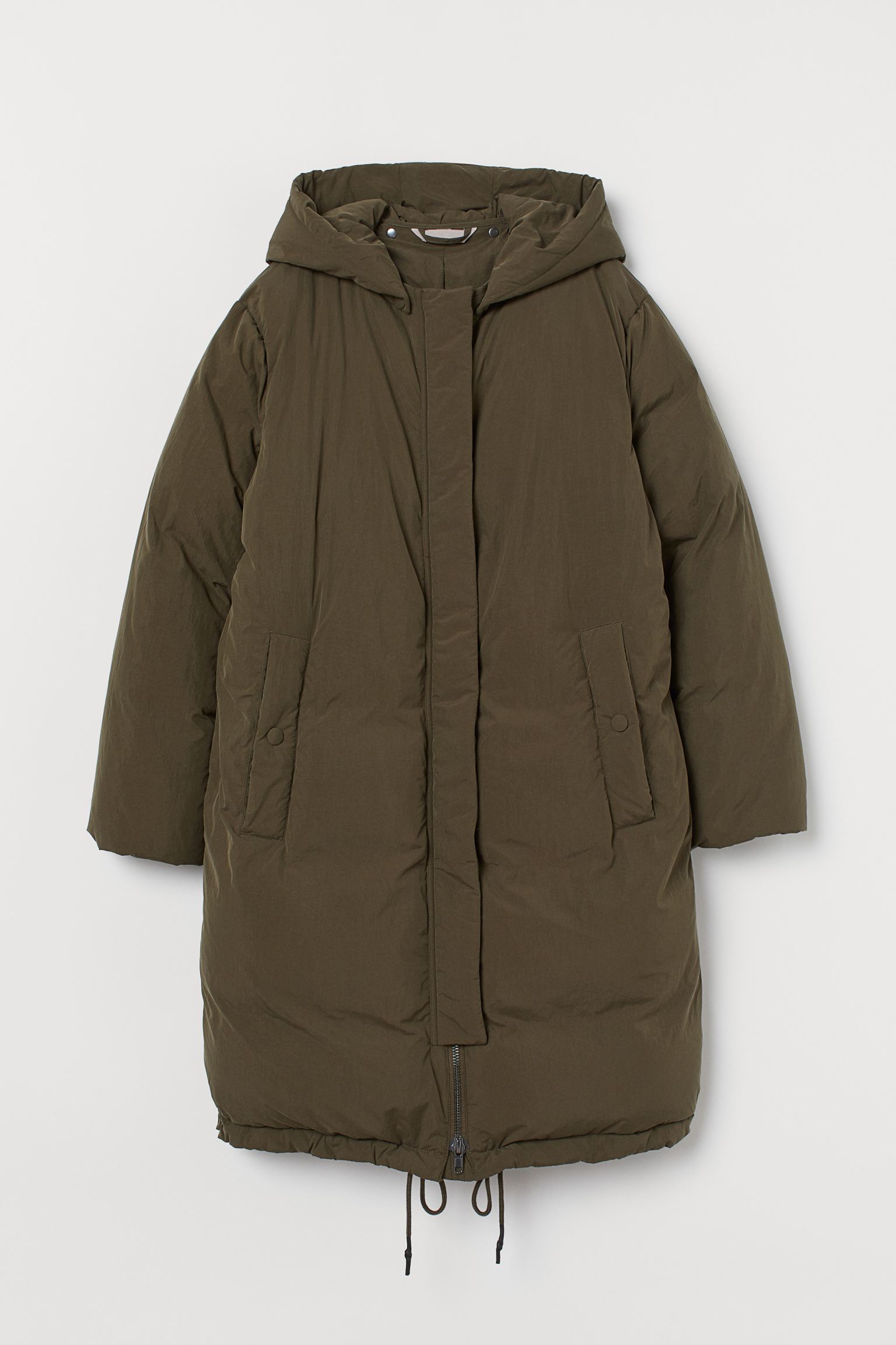 

Пуховик H&M L темно зеленый 9108114550