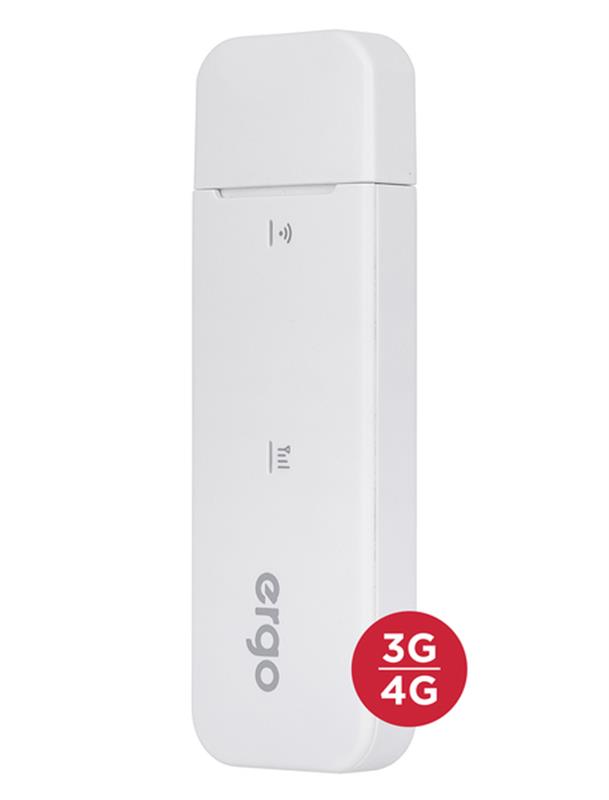 

3G/4G USB Модем Ergo W02 White (4G/LTE cat4., SIM)