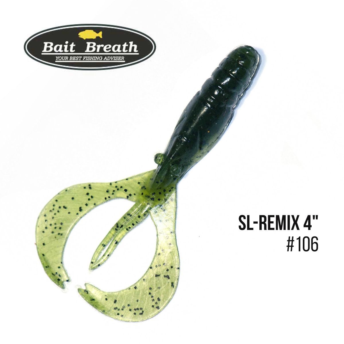 

Приманка Bait Breath SL-Remix 4'' (7шт.) (106 WATERMELON / SEED)