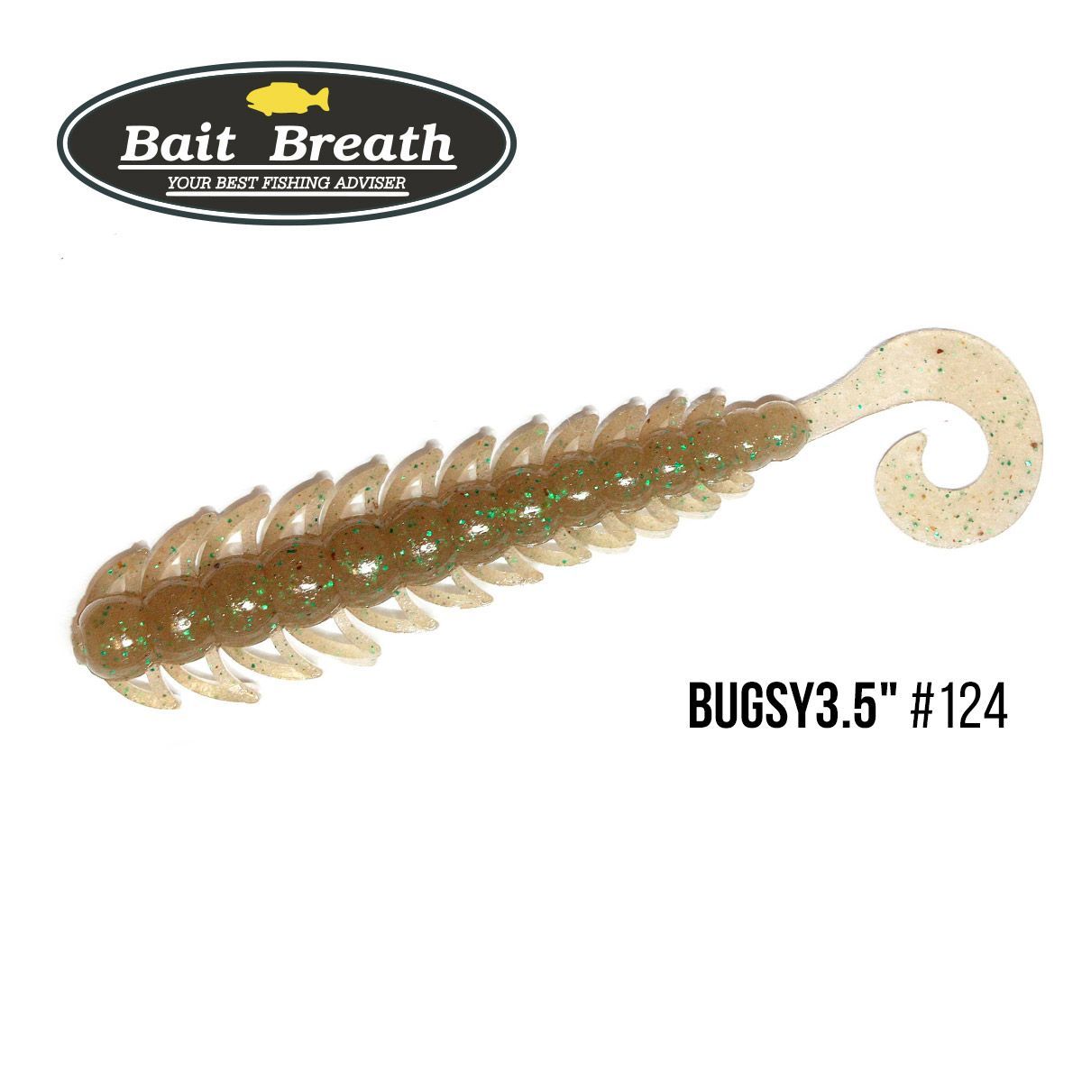 

Приманка Bait Breath BUGSY 3,5'' (8шт.) (124 Cinnamon/Green)
