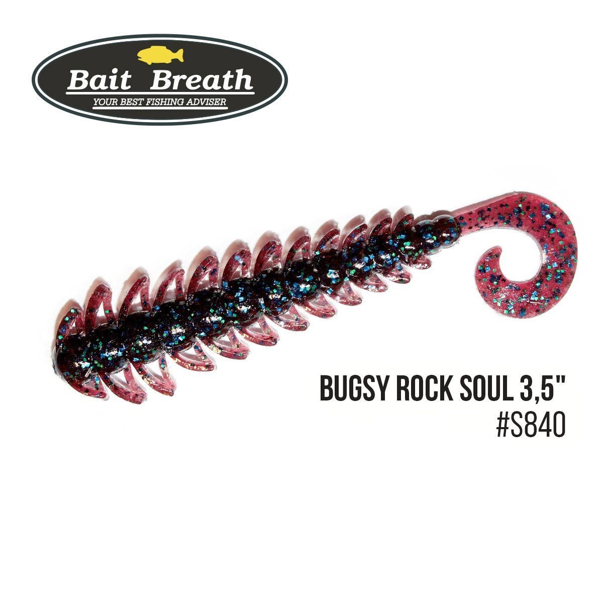

Приманка Bait Breath BUGSY 3,5'' Rock Soul (10 шт.) (S840 colablueparl／blue・green)