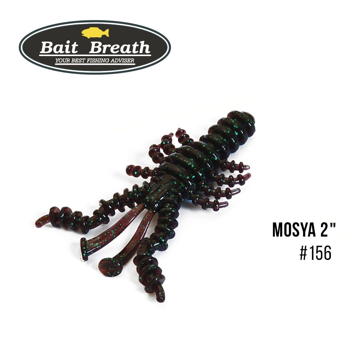 

Приманка Bait Breath U30 Mosya 2'' (10шт.) (156 Junebug/Green)
