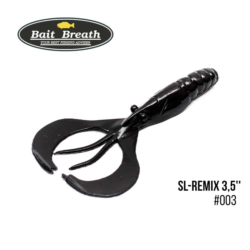 

Приманка Bait Breath SL-Remix 3,5'' (8шт.) (003 Solid Black)