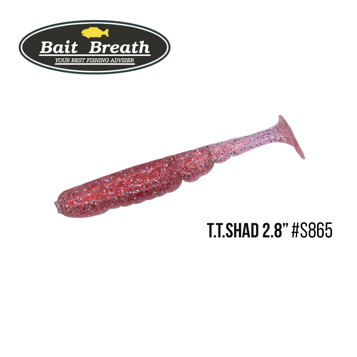 

Приманка Bait Breath T.T.Shad 2,8'' (7 шт) (S865 Red Holo Shad)