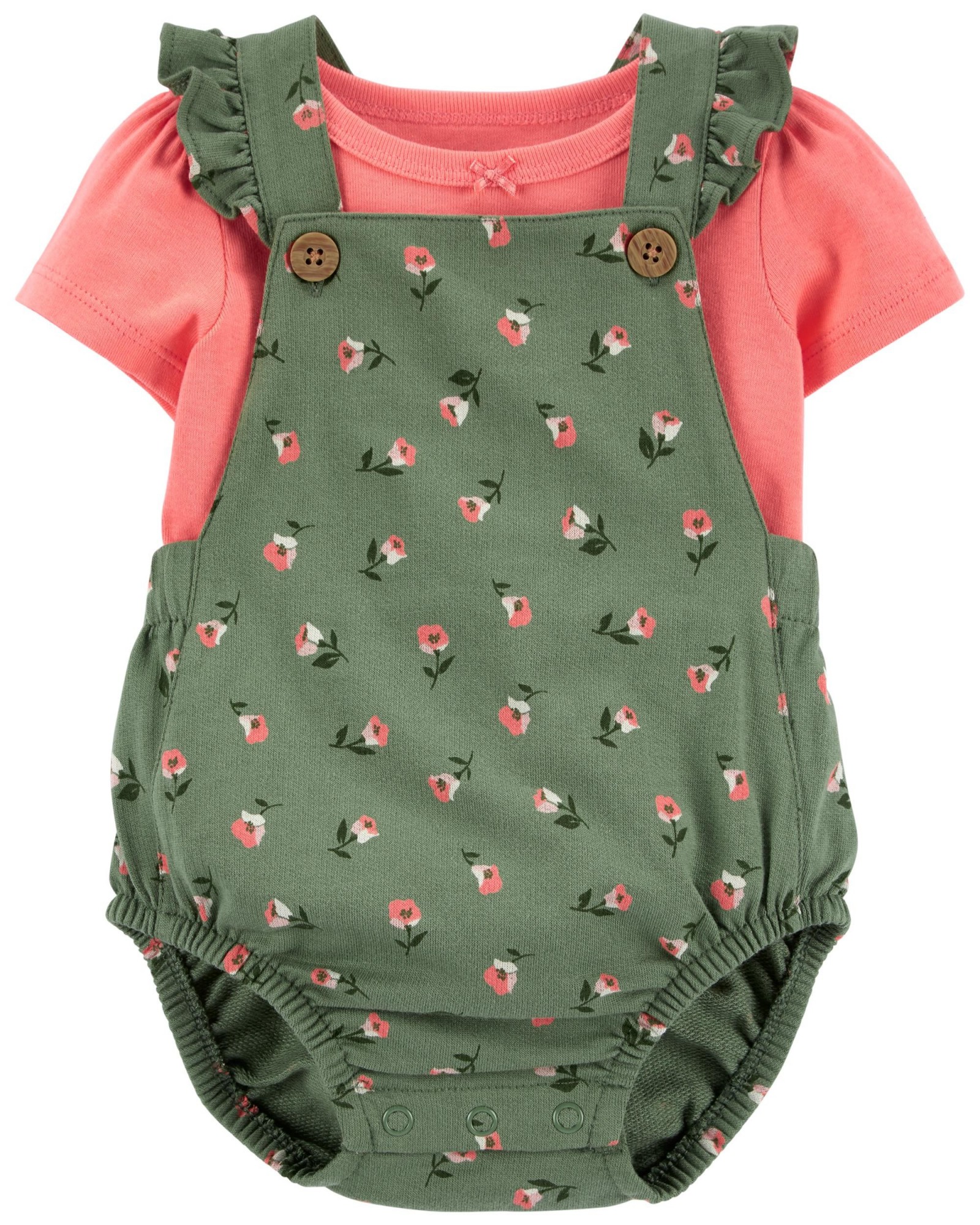 

Комлект комбинезон+футболка Carters Цветы 9 м (68-72 см) 2 од.