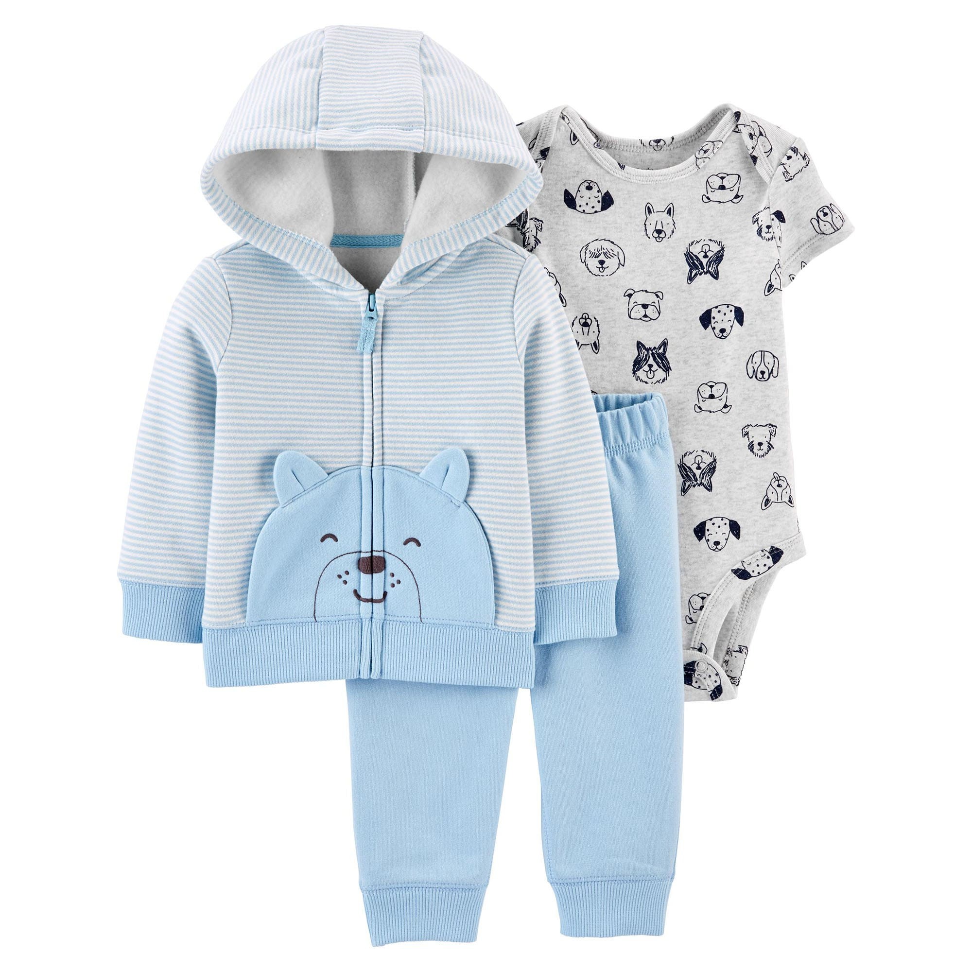 

Костюм 3 ка Carters Голубой Мишка 18 м (76-81 см) 3 од.