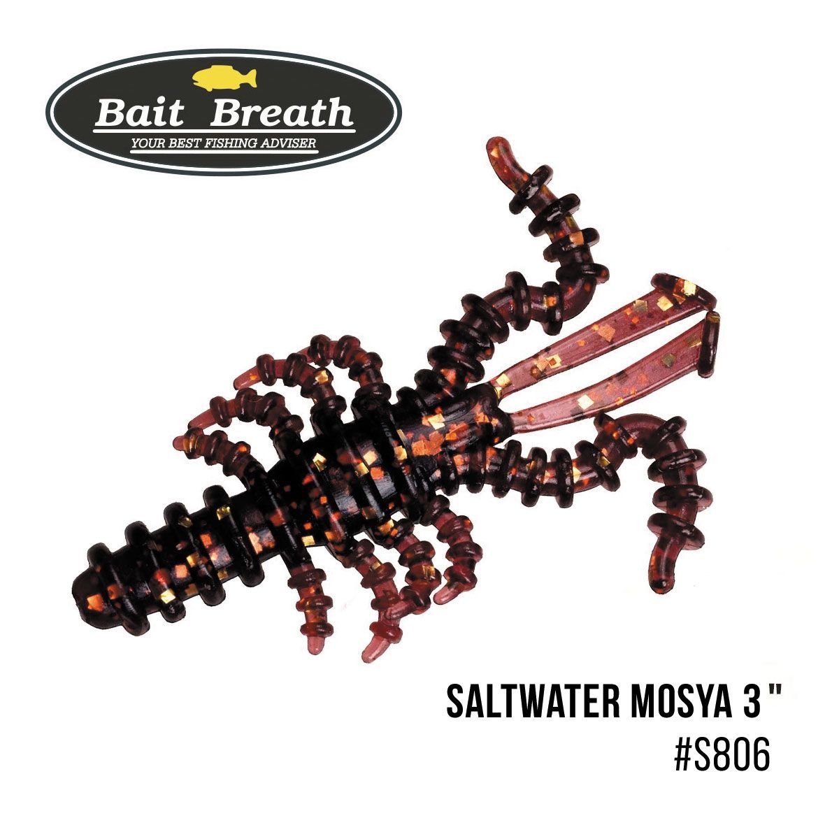 

Приманка Bait Breath Saltwater Mosya 3'' (6 шт.) (S806)
