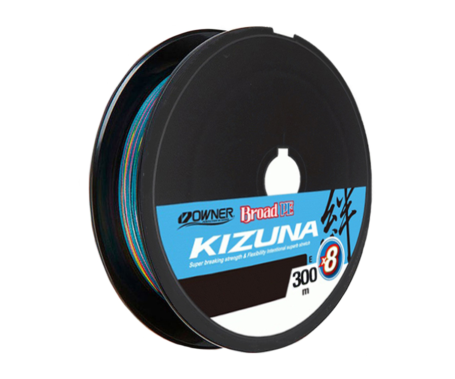 

Шнур Owner Kizuna Broad PEx8 300м 0.15мм 8.2кг Multi Color