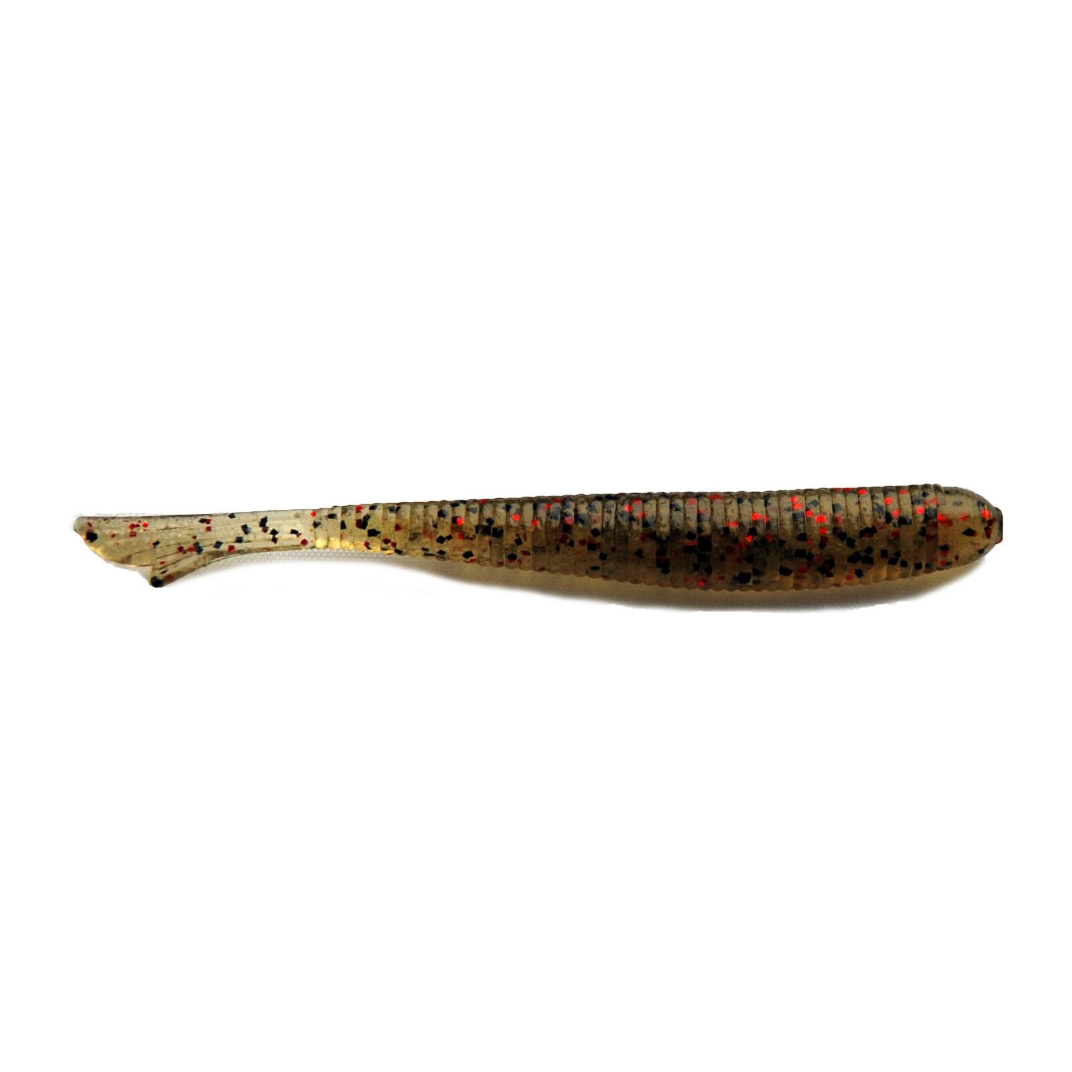 

Приманка Bait Breath U30 Fish Tail 2,8'' (8шт.) (142 Green Pumpkin/Black・Red Flake)