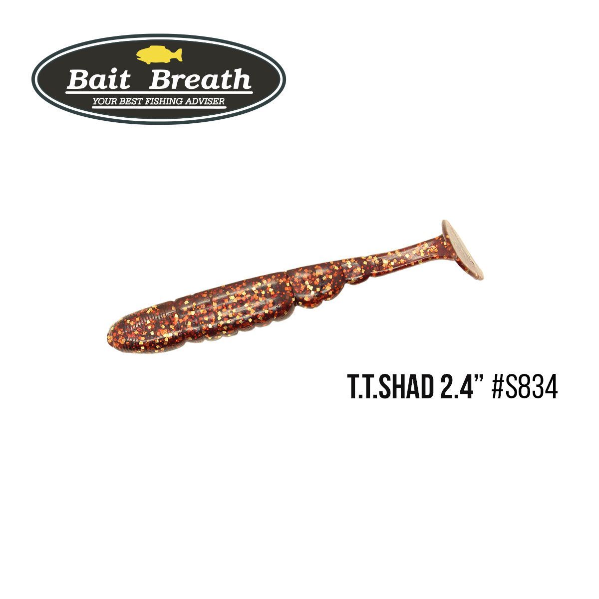 

Приманка Bait Breath T.T.Shad 2,4'' (8 шт) (S834 GOBY)