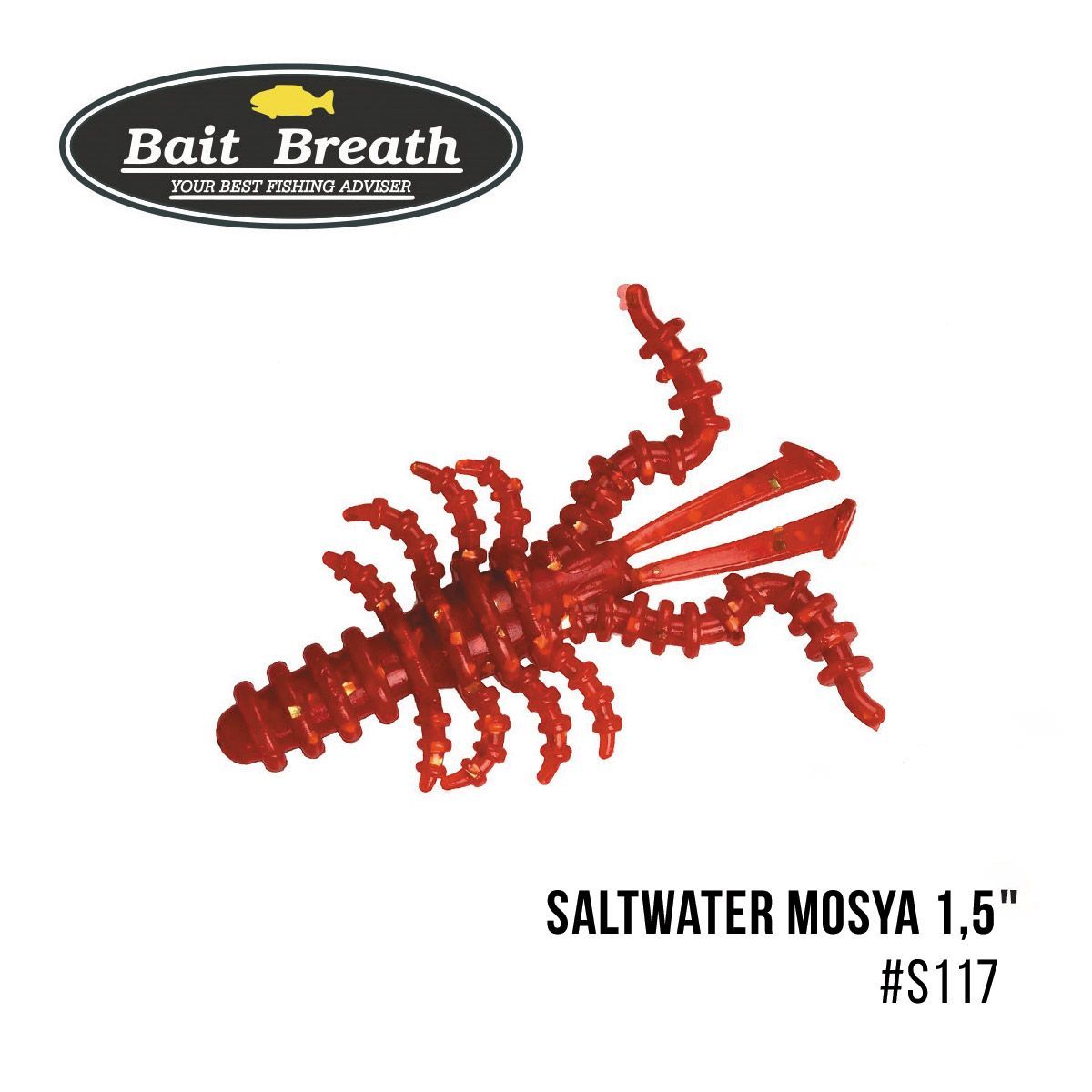 

Приманка Bait Breath Saltwater Mosya 1,5'' (14 шт.) (S117 Red／Gold)