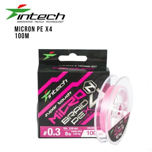 

Шнур плетеный Intech MicroN PE X4 100m (0.4 (10lb/ 4.54kg))