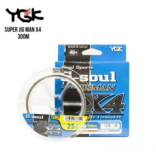 

Шнур плетеный YGK Super Jig Man X4 300m 1.5 (25lb / 11.34kg) (134909)