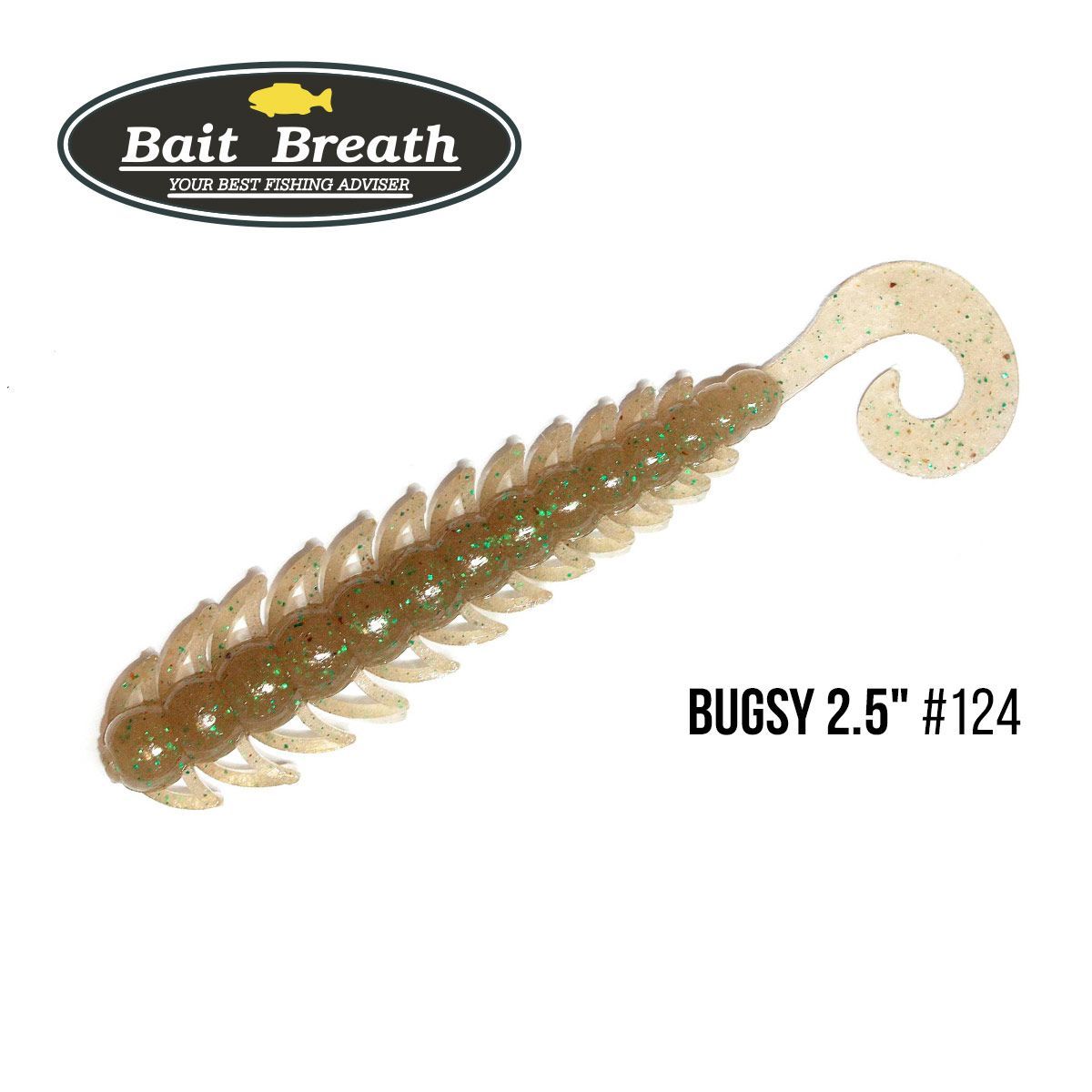 

Приманка Bait Breath BUGSY 2,5'' (10шт.) (124 Cinnamon/Green)