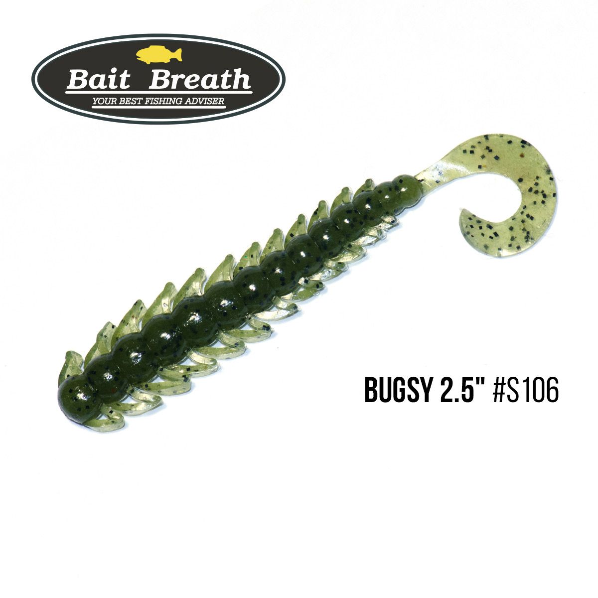 

Приманка Bait Breath BUGSY 2,5'' (10шт.) (106 Watermelon／Seed)