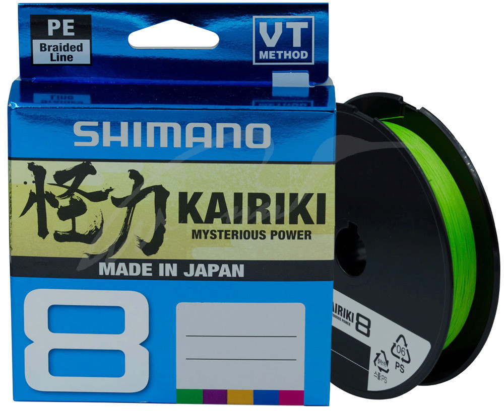 

Шнур Shimano Kairiki 8 PE (Mantis Green) 150m 0.215mm 20.8kg (116697)