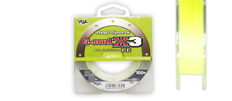 

Шнур YGK G-Soul X3 150m (желтый) #1.5/0.205mm 25lb (26118)