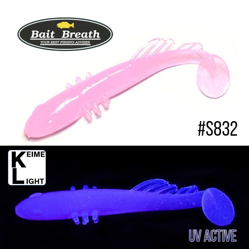 

Приманка Bait Breath BeTanCo Shad Tail Slim 3'' (8 шт.) (S832 Grow Pink ／Keime light)