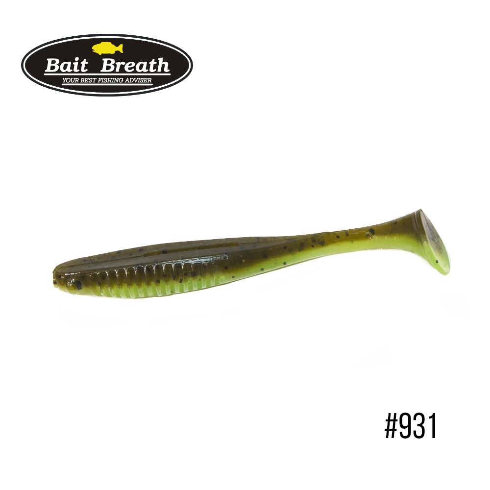 

Приманка Bait Breath E.T.Shad 2,8'' (8 шт) (931 Greenpumpkin/Chart (2 tone color))