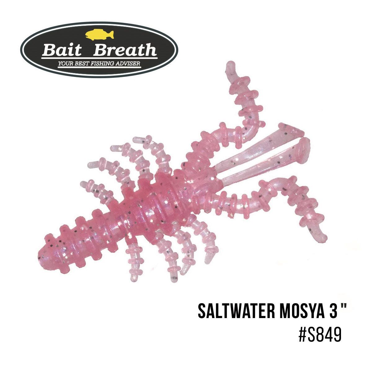 

Приманка Bait Breath Saltwater Mosya 3'' (6 шт.) (S849 Lively pink)