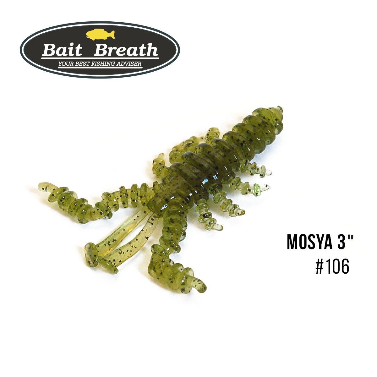 

Приманка Bait Breath U30 Mosya 3'' (6шт.) (106 Watermelon/Seed)