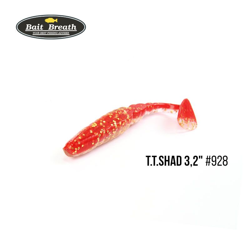 

Приманка Bait Breath T.T.Shad 3,2'' (7 шт) (S928 GOLDEN FISH　( 2tone color ))