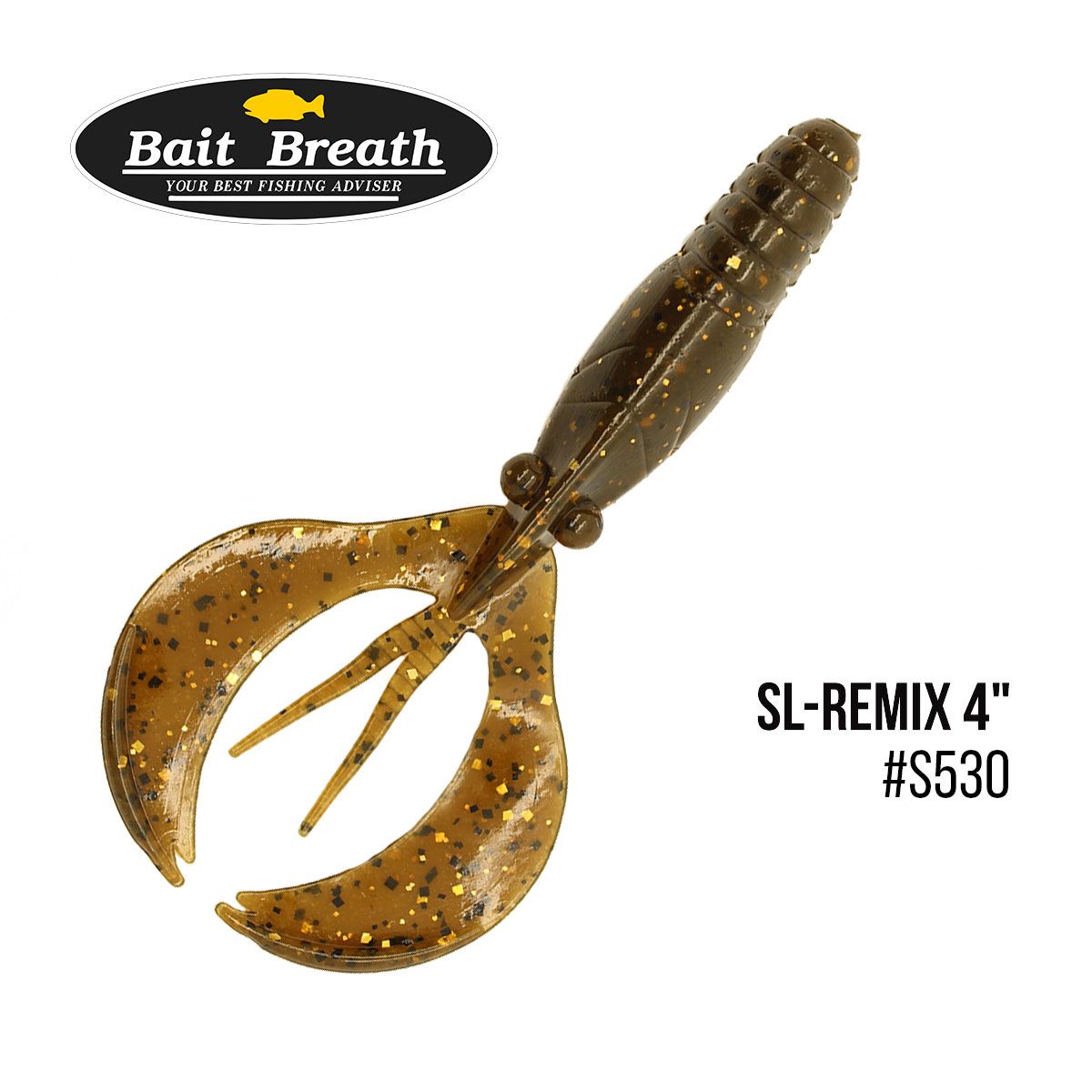 

Приманка Bait Breath SL-Remix 4'' (7шт.) (S530 GOLDEN CRAW)