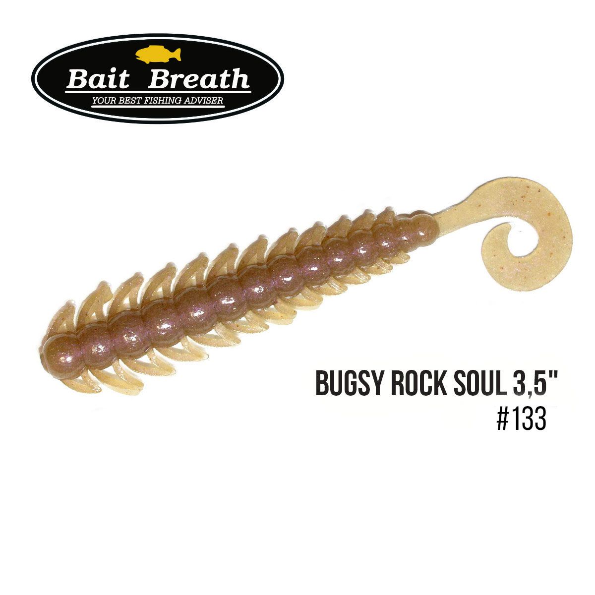 

Приманка Bait Breath BUGSY 3,5'' Rock Soul (10 шт.) (133 　Purple Winny)