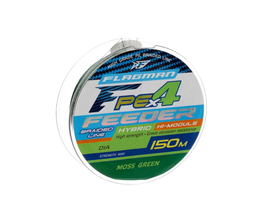 

Шнур Flagman PE Hybrid F4 FEEDER 150m MossGreen 0,10mm. Max4,6kg (124222)
