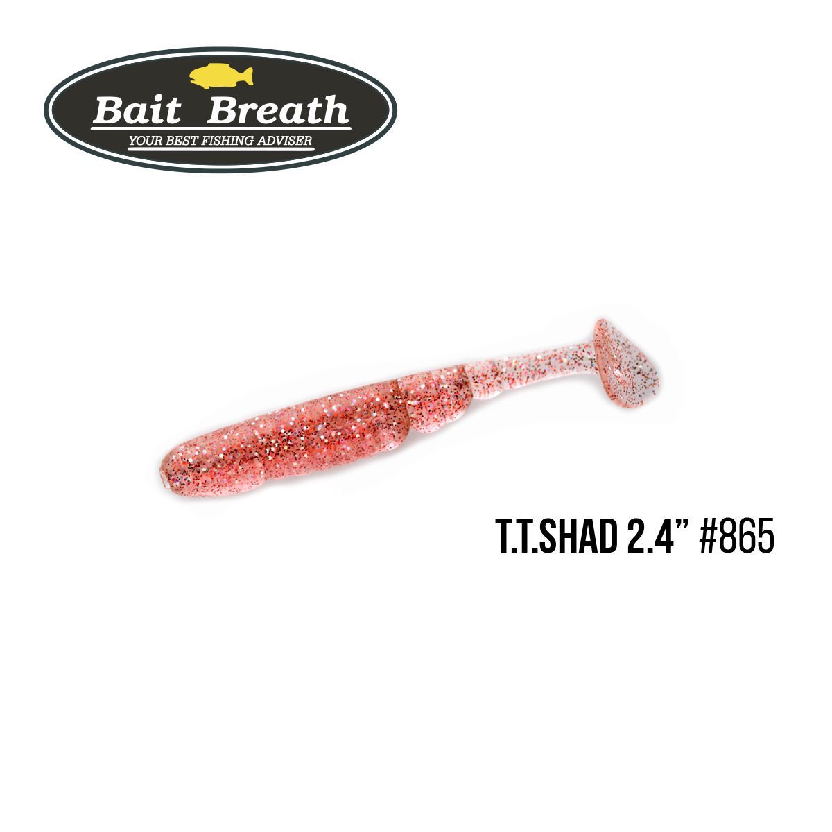

Приманка Bait Breath T.T.Shad 2,4'' (8 шт) (S865 Red Holo Shad)