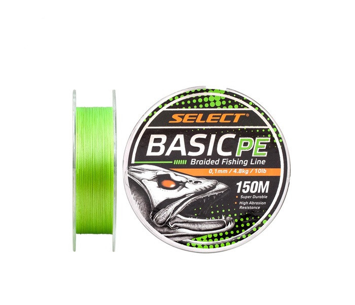 

Шнур Select Basic PE 150m (салат.) 0.10mm 10lb/4.8kg (99256)