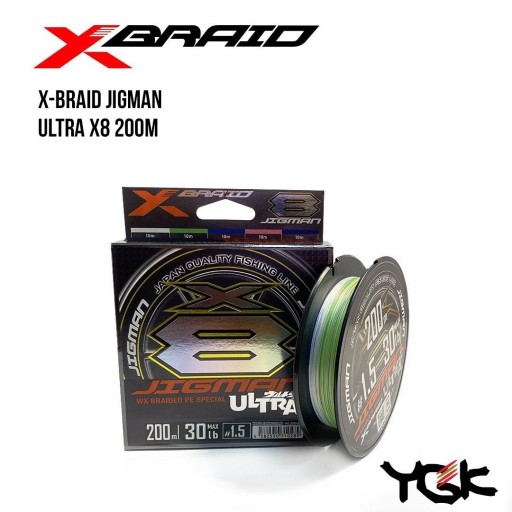 

Шнур плетеный YGK X-Braid Jigman Ultra X8 200m 0.8 (16lb / 7.26kg) (134815)