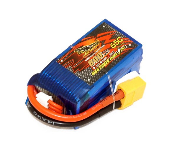

Аккумулятор Dinogy Li-Pol 800mAh 14.8V 4S 65C XT60