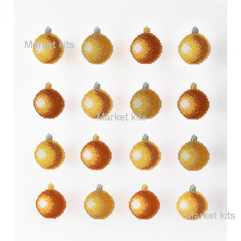 

Набор для вышивания "Золотые рождественские шарики" Miniart Crafts (Miniart-Crafts44002)