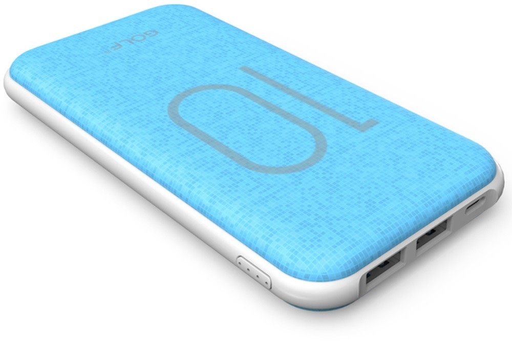 

Портативная Универсальная батарея Power bank GOLF G26 10000mAh Синий